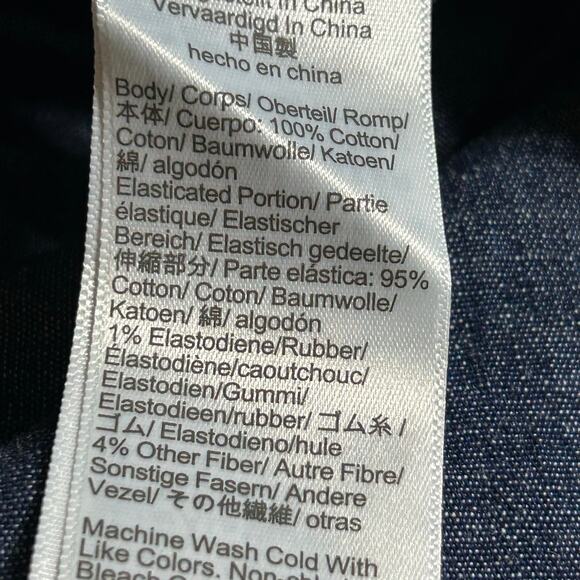 Madewell Women's Smocked Waist Denim Cotton Midi Skirt M Medium New - Picture 7 of 7